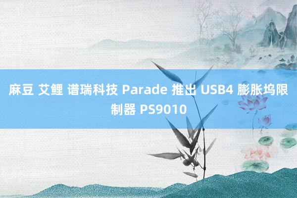 麻豆 艾鲤 谱瑞科技 Parade 推出 USB4 膨胀坞限制器 PS9010