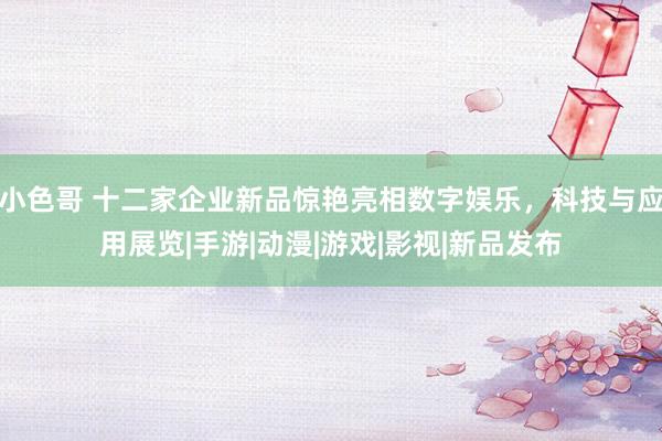 小色哥 十二家企业新品惊艳亮相数字娱乐，科技与应用展览|手游